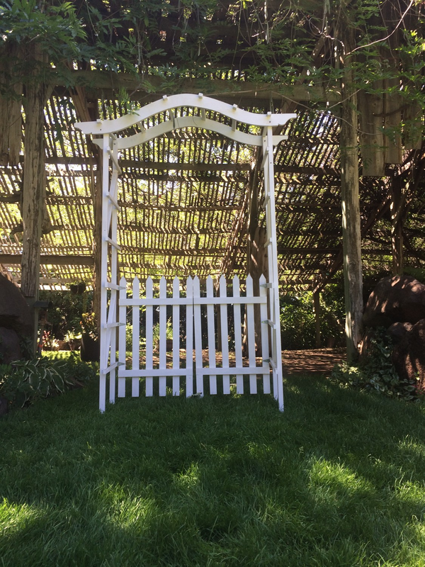 White Wooden Arch