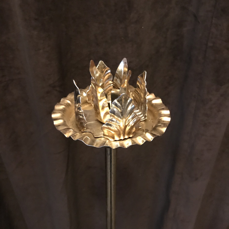 Gold Adjustable Single Candle Holder