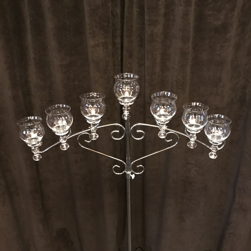Adjustable Silver Candle Holder