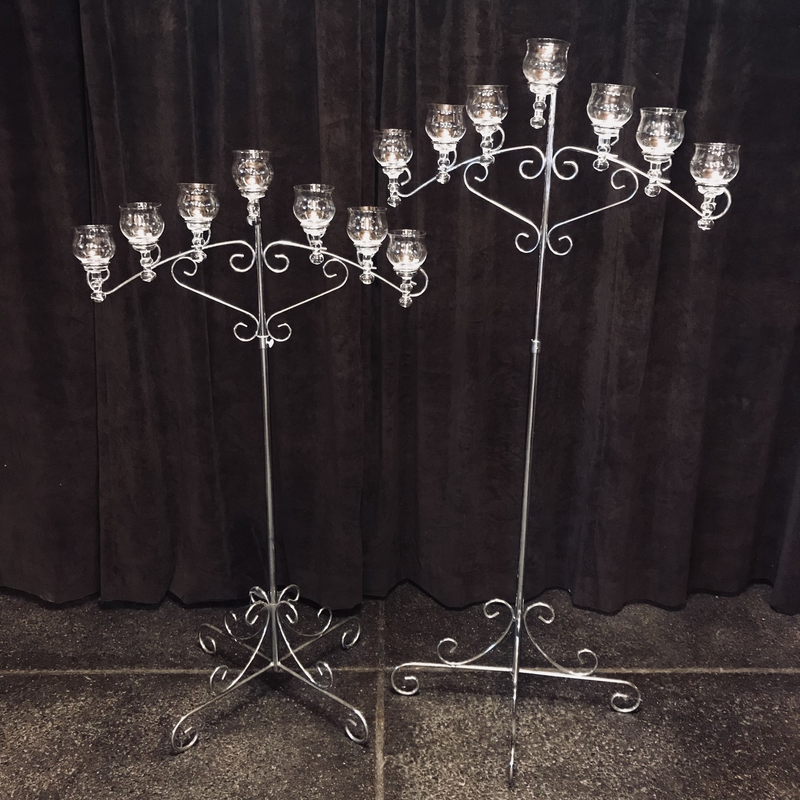 Adjustable Silver Candle Holder